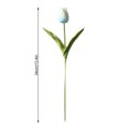 thumbnail image 2 of Toystoory Mini flor artificial, lirio único, tulipán, flor monarca, flor falsa de PU, decoración para el hogar y la Oficina, decoración para Flores artificiales azul claro Toystoory HA6563-11B, 2 of 6