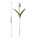 thumbnail image 2 of Bearachild Mini flor artificial, lirio único, tulipán, flor monarca, flor falsa de PU, decoración para el hogar y la Oficina, decoración para Flores artificiales azul claro Bearachild HA6563-11B, 2 of 6