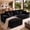 Black Corduroy, variant on Aukfa 108" Cloud Sectional Sofa Deep Seat Boneless Couch Modular L-Shaped Couch, Oversized Left Chaise Corduroy Sofa for Living Room, Black