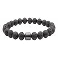 thumbnail image 1 of Pulsera Con Hematita Y Piedras Naturales Energia Proteccion Color Piedra Volcanica Xtellar negro, 1 of 4