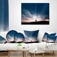 thumbnail image 3 of Designart Flock of Birds and Lonely Tree - Landscape Printed Throw Pillow - 18x18, 3 of 4