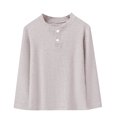 thumbnail image 2 of Kids Base Layer Solid Versatile Casual Winter Top Thermal, 2 of 5