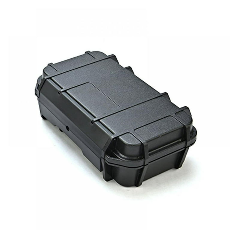 Survival Storage Box,Watertight Storage Box Anti Pressure Shockproof  Container Box Survival Case Double Layer Storage Container Tool for Camping  Fishing, 8.26 x 5.1 x 2.6Inch 