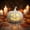 118#White, variant on Led Light Up White Pumpkin Halloween Decor, Flame Free Safe Lighting Weather Resistant Anti Fade Construction, Classic Face Accent for Porch Yard Mantel Halloween Holiday Decor Lover
