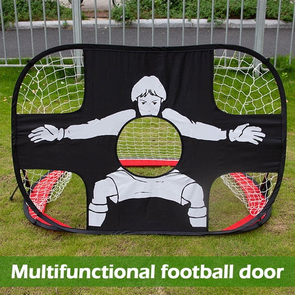 Austok Soccer Goal Net Nylon Football Soccer Net Foldable Football Goal Outdoor Portable Strong Sport Training Nets for Backyard Soccer Nets Sports
