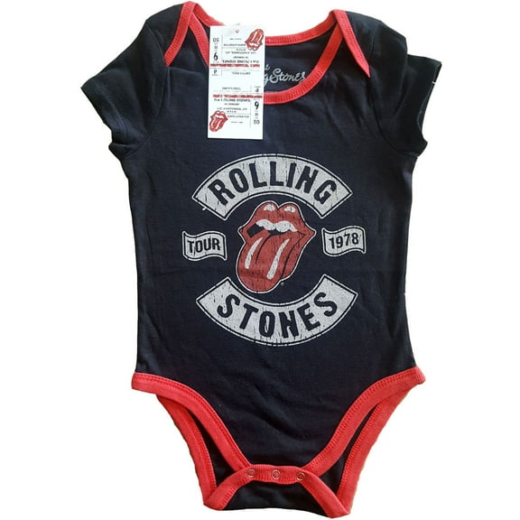 Baby Boys' Rolling Stones US Tour 1978 Bodysuit 0 - 3 Months Black
