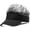Black Grey, variant on Mens Visor Hat Wig Peaked Baseball Golf Cap with Fake Hair