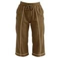 thumbnail image 6 of Women's Linen Cotton Pants Casual 7/8 Length Trousers Breathable Lightweight High Waist Pants for Summer Daily Wear, 6 of 6