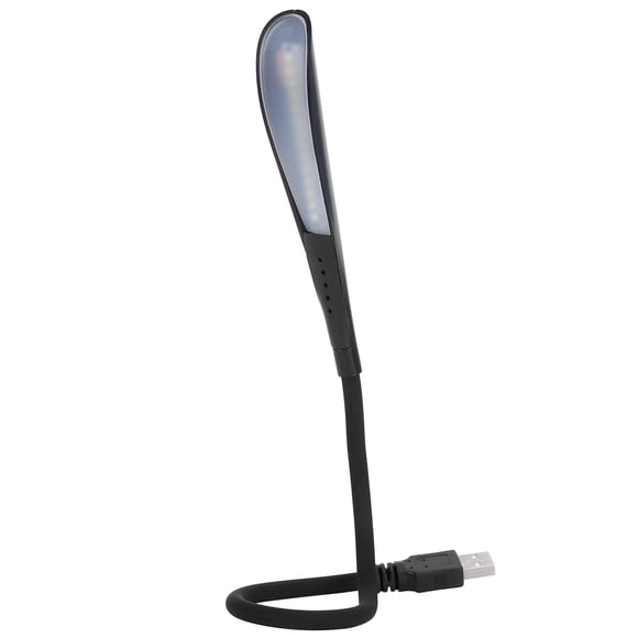 Lámpara de lectura USB de 14 LED, lámpara de noche con brillo ajustable y flexible con interruptor táctil para computadoras portátiles y de escritorio.