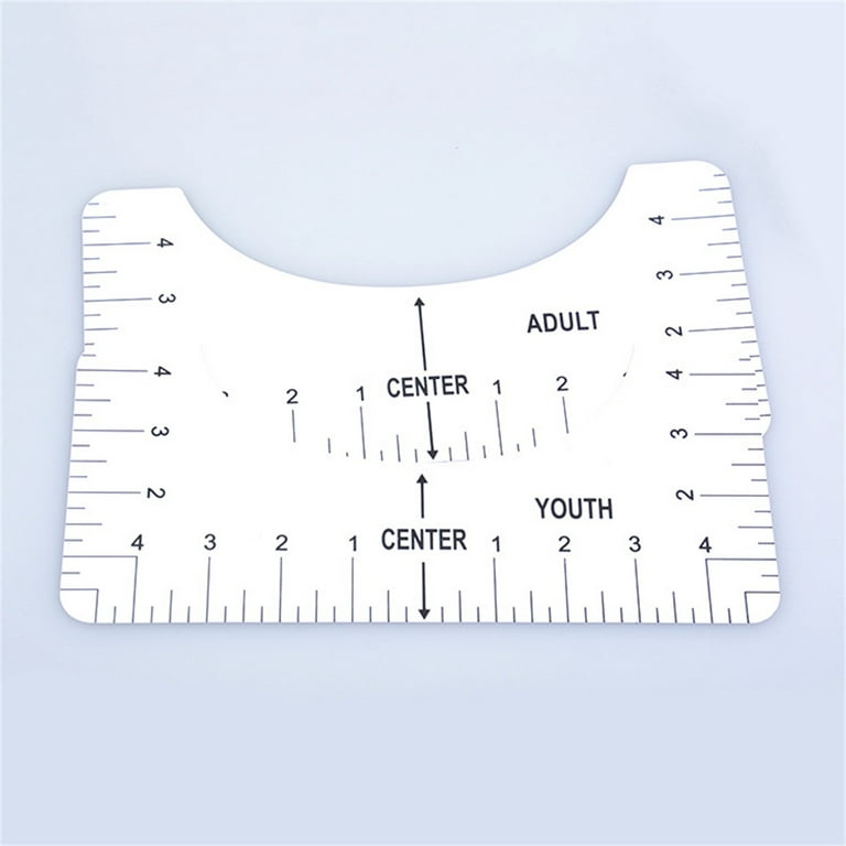 Tshirt Ruler Guide Transparent Ruler Guide For Vinyl Alignment For  Measuring Tool Sewing Tool Calibration Tool Transparent Ruler - AliExpress