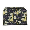 thumbnail image 6 of Toaster Covers 2 Slice, glod Eiffel Tower daisy Waterproof Bread Machine Cover Fits for Standard 2 Slice Toasters, Home Decor Toaster Protection with Hanging Rope, 6 of 7