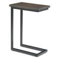 thumbnail image 2 of Skyler 18 inch Wide Solid Mango/Metal Industrial C Side Table in Birch/Black, Assembled, 2 of 12