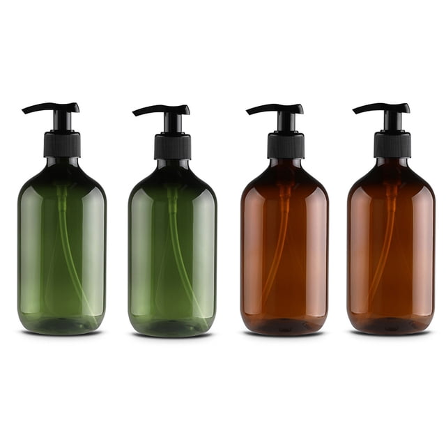 Jabón, Botellas Con Bomba De Presión, Contenedor De Plástico, Suministros De Baño Para Dispensar Lociones De Cocina De Lavado Corporal, Juego De 500Ml N.° 6 Eigraketly HA042823-03