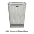 thumbnail image 5 of Mind Reader Mesh Trash Can, Waste Paper Basket, Square, Office, Metal, Set of 2, Silver, 5 of 10