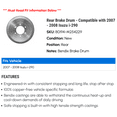 thumbnail image 2 of Rear Brake Drum - Compatible with 2007 - 2008 Isuzu i-290, 2 of 2
