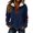 Blue#136, variant on Sweatshirts for Women Trendy Long Sleeve with Elbow Patches Quarter Zip Collared Pullover Tops Cozy Wool Shirts Lightweight Fall Winter Sweatshirts Red XL