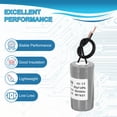 thumbnail image 4 of CBB60 20uf Capacitor de Funcionamiento, 1Pcs AC 250V 2 Cables 50/60Hz Cilindro Gris 74x38mm para Bombas de Agua, Lavadoras Arranque de Motor, 4 of 5