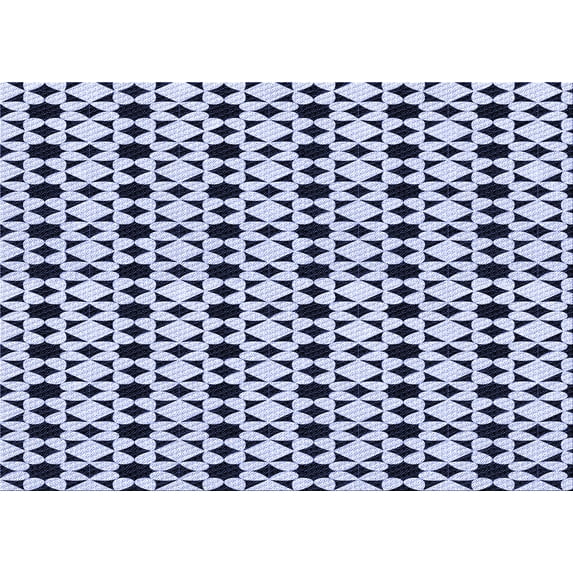 Ahgly Company Indoor Rectangle Patterned Heavenly Blue Area Rugs, 2' x 4'