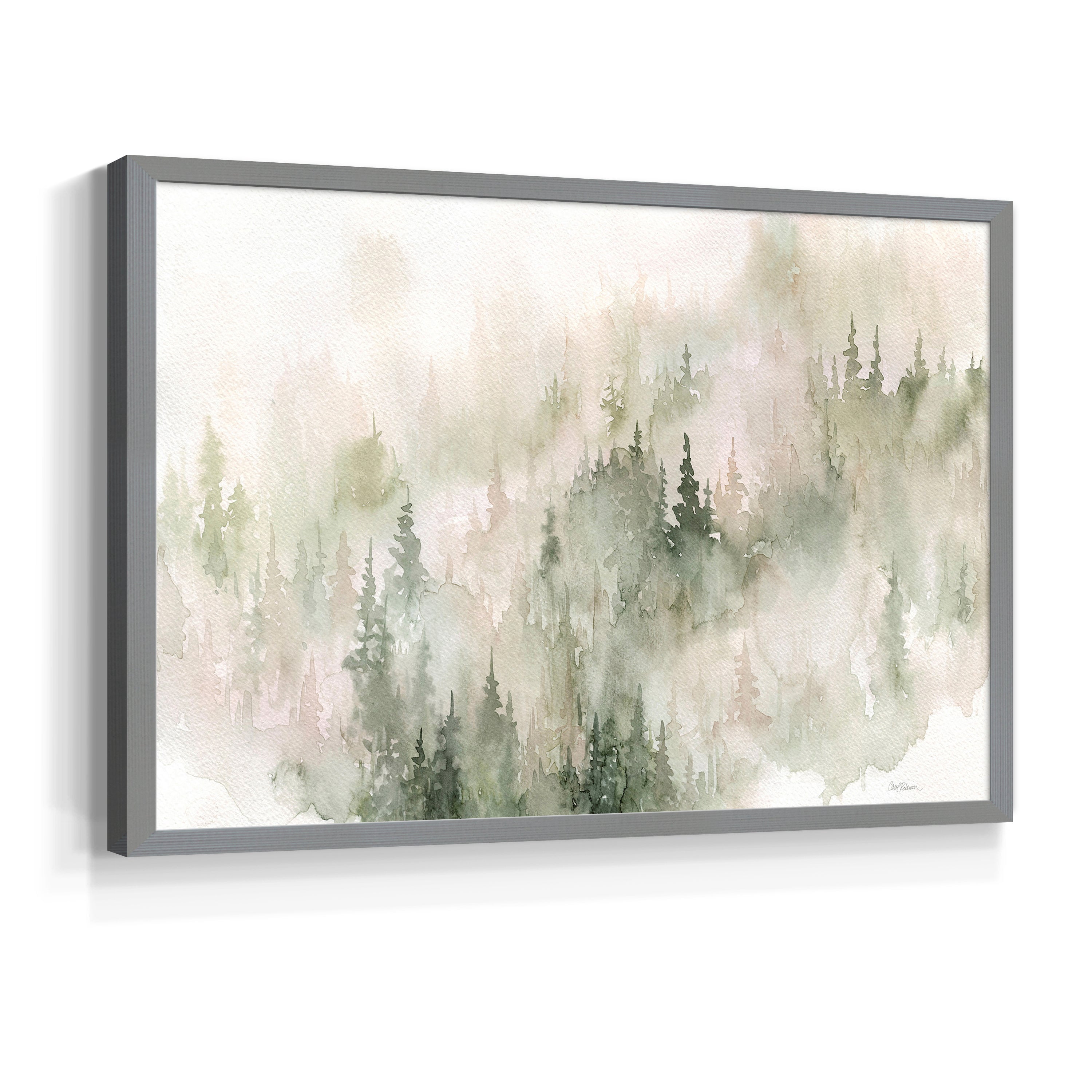 Misty Mountain Sides by Carol Robinson - Restickable Framed Giclée Print