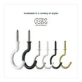 thumbnail image 5 of (3 pack) Ook Cup Hooks, 1-1/4", 1 lbs, Screw Hooks, Steel, Black Vinyl, 40 pack, 5 of 10