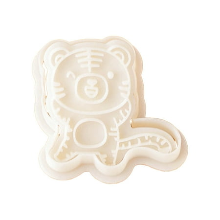 

3D Cartoon Sugar Cookie Pie Crust Cutters Tiger Spring Festival Bakeware Baking