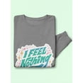 thumbnail image 3 of I Feel Nothing Sweatshirt Women -Smartprints Designs, Female 4X-Large, 3 of 4