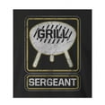 thumbnail image 2 of 9 Crowns Tees Men's Grill Sergeant Funny BBQ T-Shirt (Sergeant/Black, Small), 2 of 4