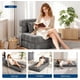thumbnail image 4 of 72 - pulgada single - size folding sofa cama sleeper chair: convertible futon couch con pillow, small y moderno, linen fabric, ideal para para sala de estar o dorm, 4 of 7