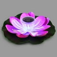 thumbnail image 3 of Deago Solar Powered LED Waterproof Floating Lotus Flower Light Color-Changing Floating Pool Lights for Pond Garden Outdoor Decor, Pink, 3 of 10