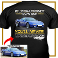 thumbnail image 3 of Muscle Car Personalized T-shirt, classic car custom photo t-shirt,father's day Xmas gift for car guys Print on the back, If you don't own one classic car t-shirt (Boa01), 3 of 4
