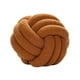 thumbnail image 1 of Plush Knot Ball Pillow Diameter 22cm Room Decoration for sofa Couch Brown, 1 of 7