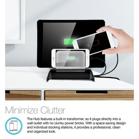 Naztech - Adaptive Fast Charge Power Hub7 - Black