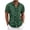 Green, variant on QNANSPI Mens Shirts Casual Stylish, Cool Clothes for Men, Mens Printed Short Sleeve Turn Down Collar Button Placket Loose Style Casual Fashion Summer Vacation Breathable Lightweight Tops