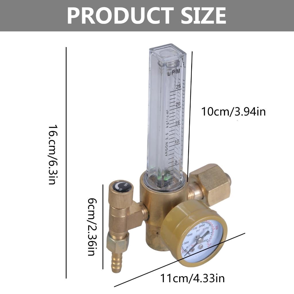 CEORPER Flowmeter Argon Co2 Gas Regulator Tig Mig Welding Pressure Reducer Flow Gauge
