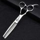 thumbnail image 4 of Tijeras profesionales japonesas de acero inoxidable para cortar el cabello, 15 cm, para zurdos, con mango ergonómico., 4 of 5