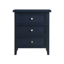 Comfort Pointe Lennon 3-drawer Midnight Blue Wood Nightstand