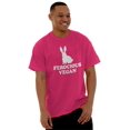 thumbnail image 5 of Ferocious Vegan Herbivore Bunny Men's Graphic T Shirt Tees Brisco Brands M, 5 of 6