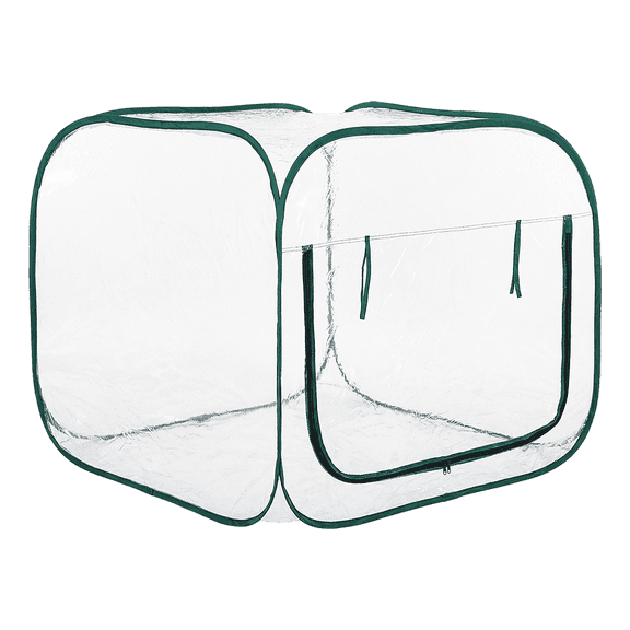Zenport WS3241 Pop-Up Greenhouse (47.3"x47.3"x39.4"), Green - 10 Pack