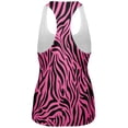 thumbnail image 2 of Zebra Print Pink All Over Womens Tank Top, 2 of 2