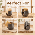 Sponge Dry Rack Sponge Holder For Kitchen Sink Ceramic Dish Drying Rack Scrubby ...