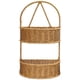 thumbnail image 1 of IMITACIÓN Rattan Woven Canasta de pared colgante de la pared de 2 niveles Canasta tejida para la cocina del baño, 1 of 4
