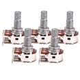 thumbnail image 2 of Paquete de 5 Potenciómetros Duales de Guitarra Eléctrica shamjiam MN25K Potes de Piezas de Instrumentos de Cuerda 18 Mm, 2 of 9