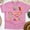 Azalea, variant on Bright Ocean Shells and Starfish Shirt for Women, Cute Pastel Beach Graphic Tee, Black, Size M
