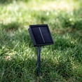 thumbnail image 3 of Novelty Lights 50 Light Solar Powered LED Outdoor Mini Light String, 12.5 Feet on White Wire, Pure White 5mm Bulbs, Automatic Dusk to Dawn Operation, 3 of 7