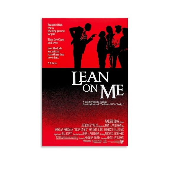 Lean on Me 1989 Movie Poster Canvas Art Posters for Room Aesthetic And Wall Art Picture Living Room Decor Poster