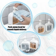 sixwipe 2 Pack Kitchen Hand and Dish Soap Dispenser Set, Soap Dispenser Bottle with Pump, Dispenser Bottle for Washing Up Liquid, Hand Wash, Wish, Shampoo, Lotion Dispenser Bottle for Kitchen & Bathroom(300ML)