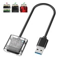 thumbnail image 1 of Transparent USB 3.0 Gen1 SSD Enclosure M.2 NGFF State Hard Drive Enclosure Not Inclube Hard Disk, 1 of 8