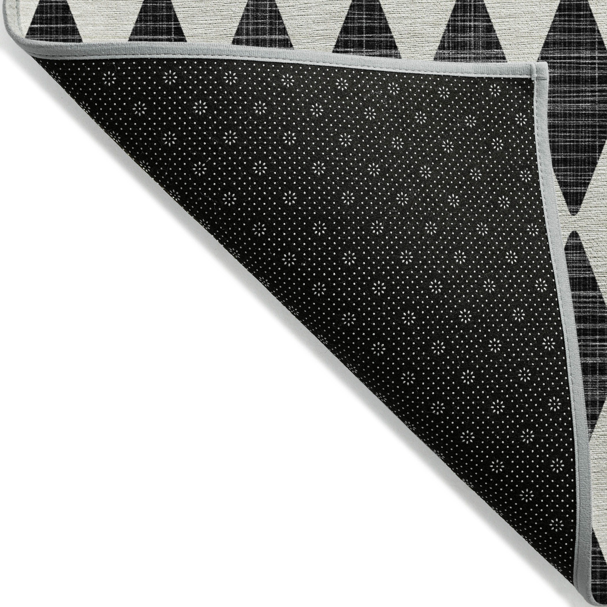 Addison Rugs Chantille Indoor/Outdoor Transitional Diamonds Black Washable Rectangle Rug, 9' x 12'