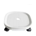 thumbnail image 2 of Plateau en Pot de Remplacement Portable Couleur Unie Rectangulaire Réutilisable Résistant Bureau Balcon Vase Titulaire avec Frein Blanc Taille 3, 2 of 9