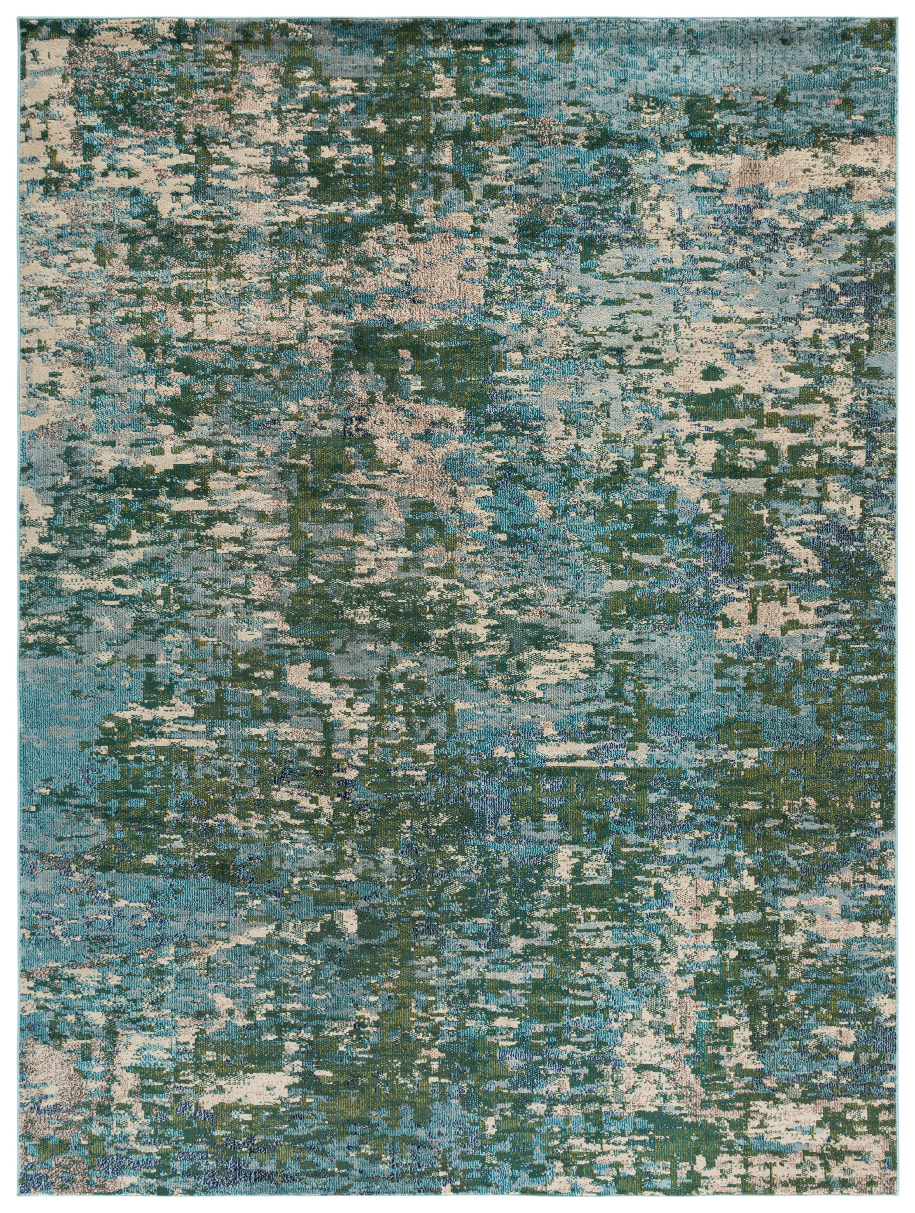 Safavieh Madison Flowers Abstract Area Rug, Green/Turquoise, 12' x 15'